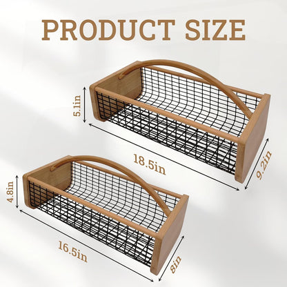 Garden Hod Harvest Basket, Durable Wooden Gardening, Supply Suitable For Kitchen, Picnic And Outdoor Picking