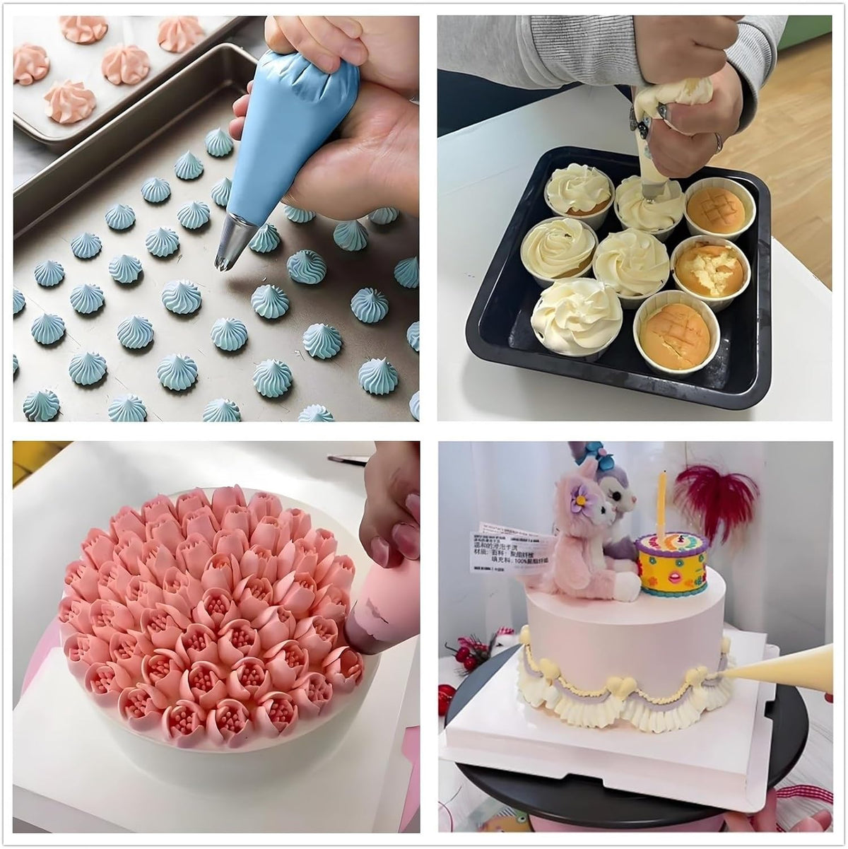 ANSLYQA Russian Piping Tips Set, 166 Pcs Baking Tools