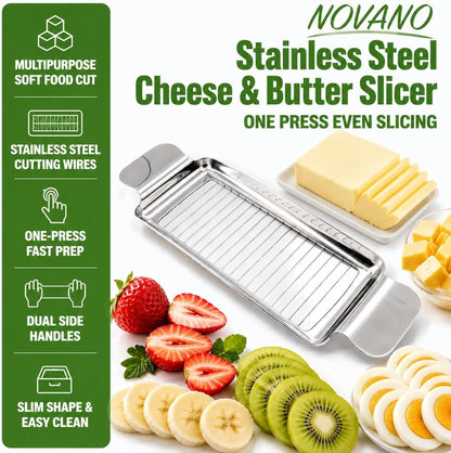 NOVANO Stainless Steel Cheese & Butter Slicer