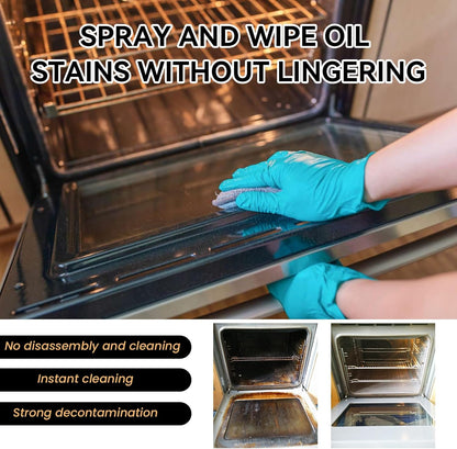 Oven & Grill Foam Cleaner 3.38 FL OZ, Multi-Surface Degreaser Spray for Stoves, Grates & Barbecues, Improves Cooking Efficiency & Hygiene 1 pcs