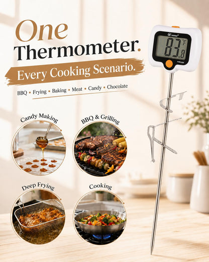 Oven Thermometer 2.75-Inch Dual Scale, 50-300°C/100-600°F, NSF 2‑Pack