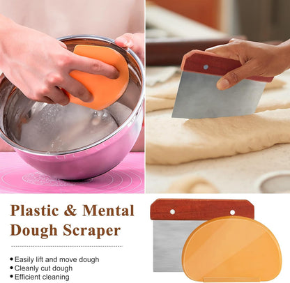 Sourdough Banneton Bread Proofing Basket Set of 2, 9'' Round