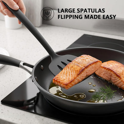 Coukre Silicone Spatula Set, Heat Resistant to 500°F, BPA-Free