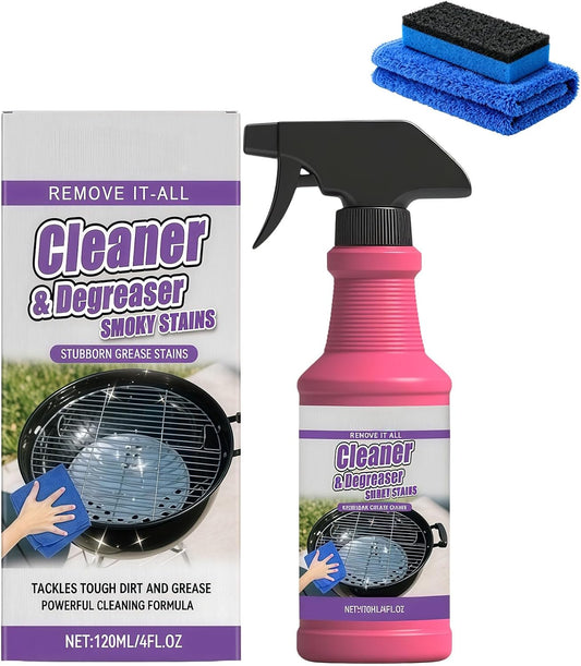 Lanenow Fast-Acting Heavy-Duty Grill Degreaser Spray for Outdoor Grills, BBQ Cleaning Spray for Grill Grates, Ovens, and Cooking Surfaces (1pcs)