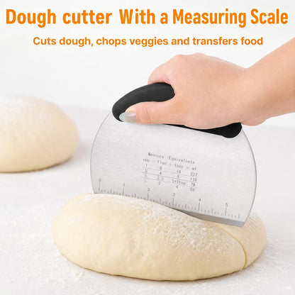 Cookie Cutters Set, 7-Piece with Dough Blender & Scraper