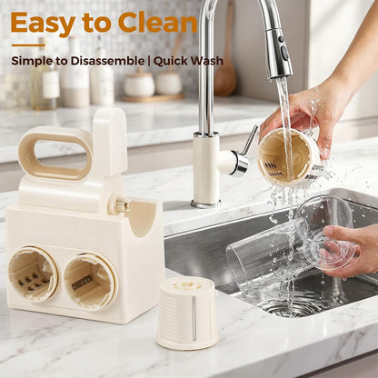 Hand‑held & Desktop Electric Cheese Grater 4‑in‑1 Slicer Shredder