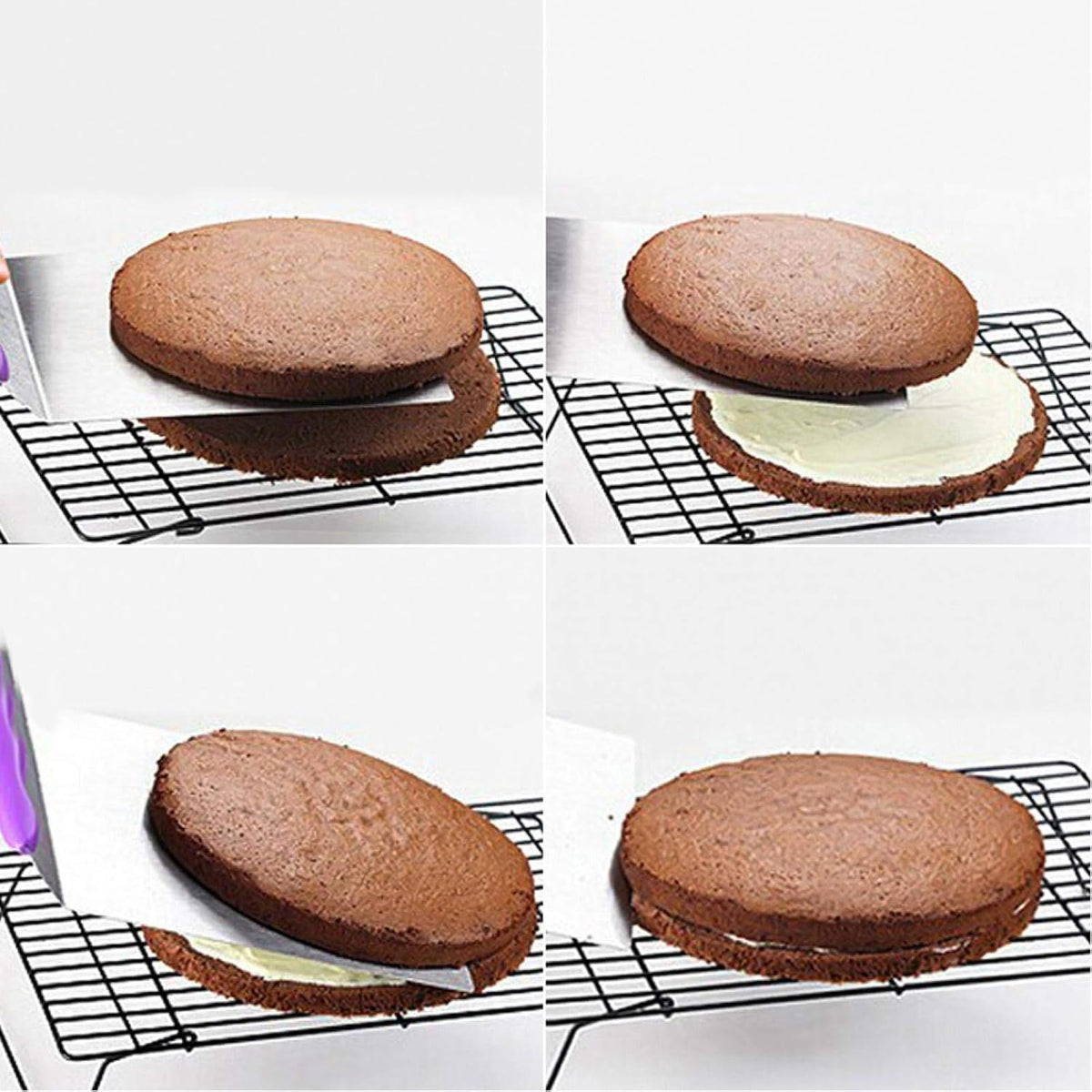 Cake Shovel Lifter, 9.6in Stainless Steel Baking Cake Lifter Transfer Pizza Transfer Tray Cake Spatula Shovel Tray Moving Plate Tool for Baking