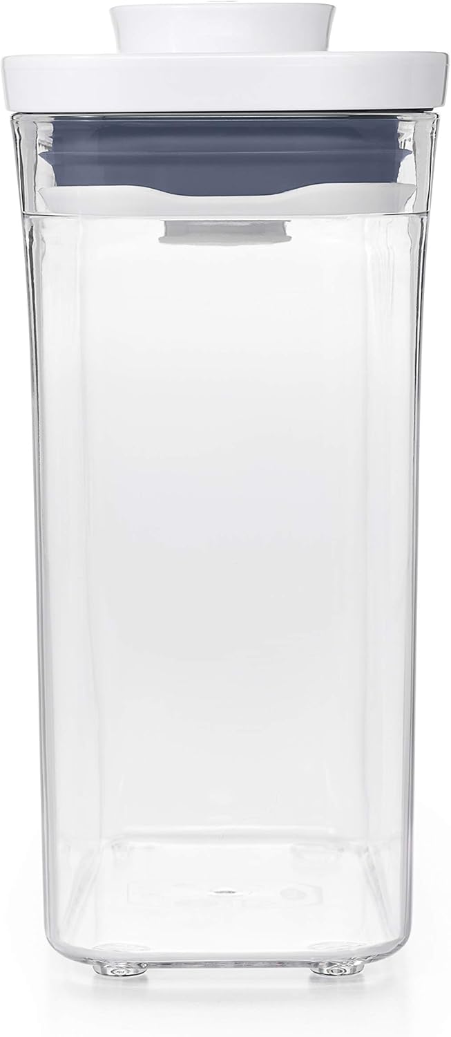 OXO Good Grips POP Container – Airtight 1.7 Qt for Coffee and More Food Storage, Rectangle, Clear