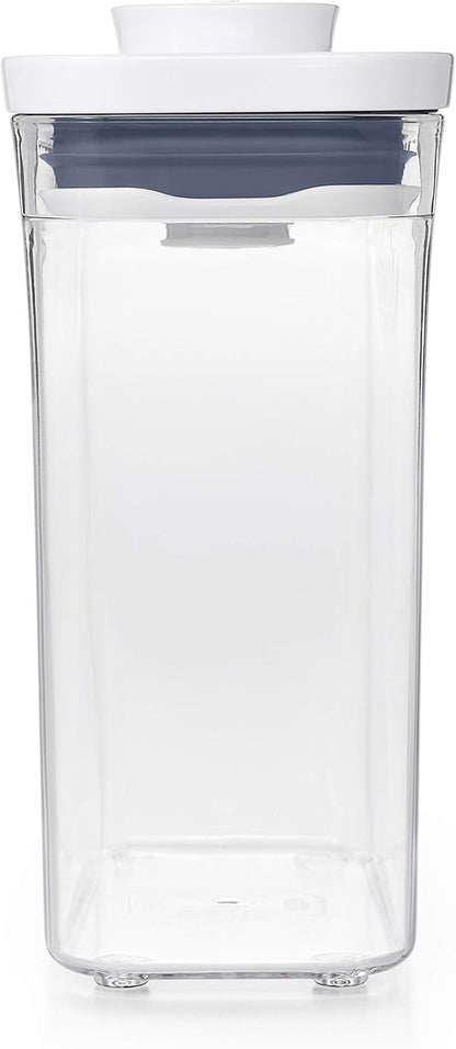 OXO Good Grips POP Container – Airtight 1.7 Qt for Coffee and More Food Storage, Rectangle, Clear