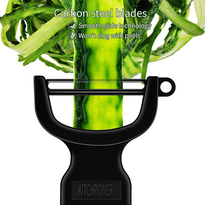 Original Vegetable Peeler Carbon Steel Blade 3-Pack Red/Green/Yellow
