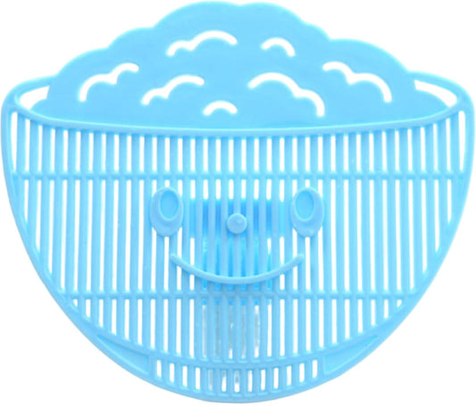Clip on Strainer 4x5 Inch Food Grade PP "Rice in Bowl" Clip on Strainer for Pots with Smiling Expression for Rice/Noodle/Fruit/Vegetable Washing, on for Pots