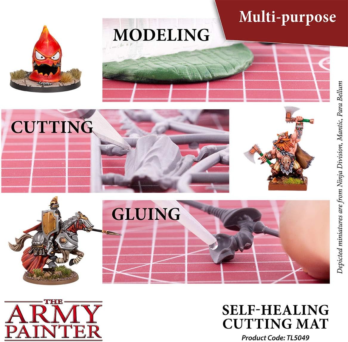 The Army Painter, Self-Healing Cutting Mat, Double Sided PVC Non-Slip, A4