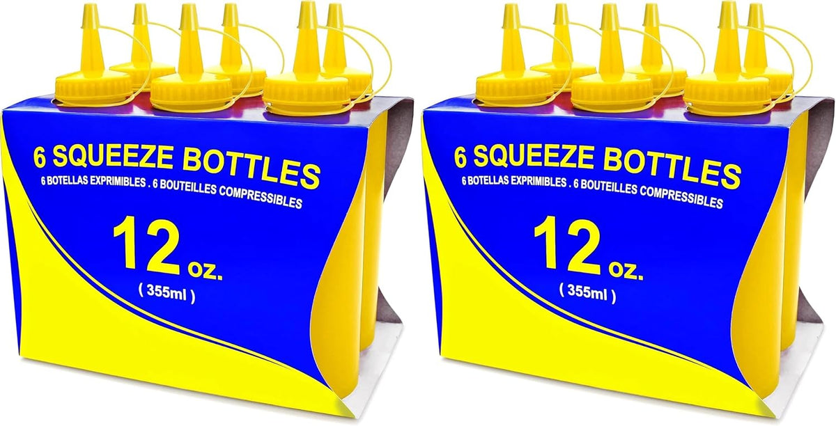 New Star Foodservice Squeeze Bottle, 12 oz, Red