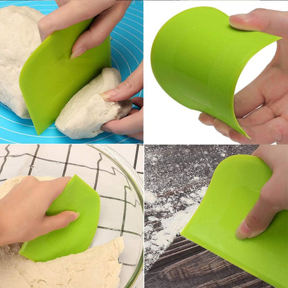 Suanyok Dough Bowl Scraper - Flexible Plastic Multi-Function Kitchen tools
