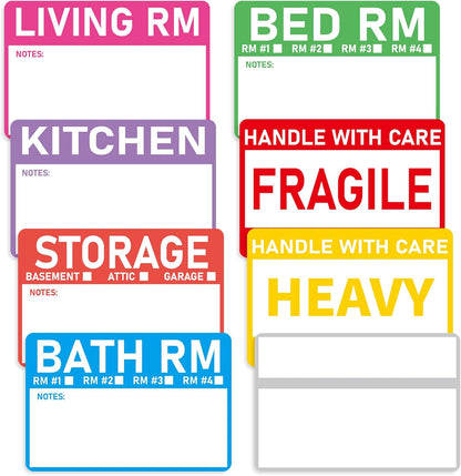 Removable Label Stickers for Organizing -320PCS 3 x 2 inch Waterproof Handwrite Blank Labels, School, Home, Business for Plastic Bins, Folders, Freeze Food (White)
