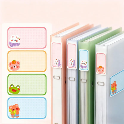 100-Pack Removable Freezer Labels, Waterproof Food Storage Stickers for Date & Contents Marking - Colors B