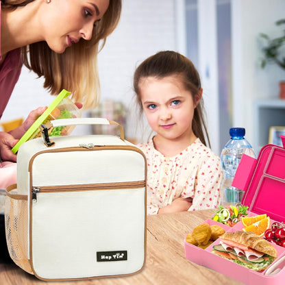 Hap Tim Kids Lunch Box for Girls Boys, Reusable Lunch Bag for Kids, Spacious Lunchbox, Insulated Lunchbag, Purple Unicorn(18654-PP)