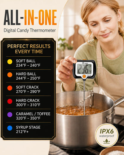 Oven Thermometer 2.75-Inch Dual Scale, 50-300°C/100-600°F, NSF 2‑Pack