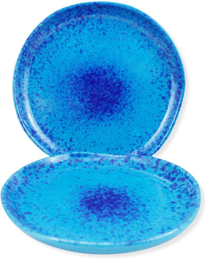 roro Ceramic Stoneware Mini Pinch Bowls Set of 6, Hand-Molded Artisanal Glossy Speckled White, Salt Pepper Spices and Seasoning - Cute and Elegant Kitchen Addition