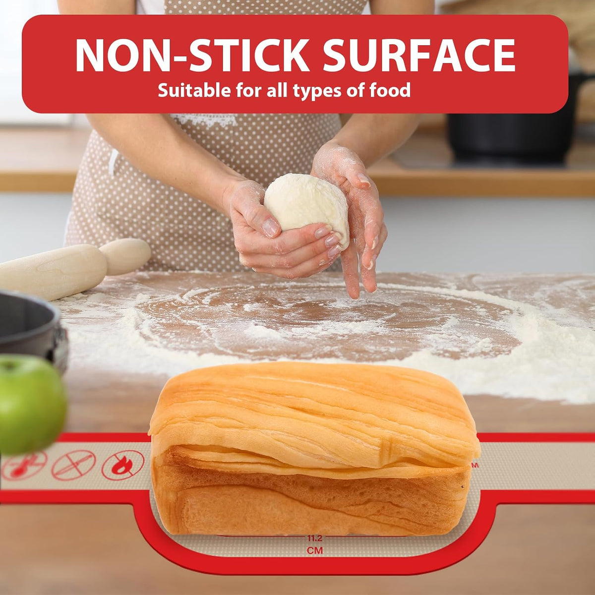 Silicone Baking Mat, Nonstick & Reusable