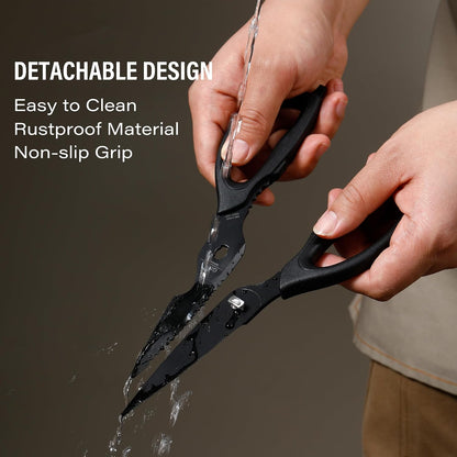 Heavy Duty Kitchen Shears Come Apart Kitchen Scissors with Serrated Blades