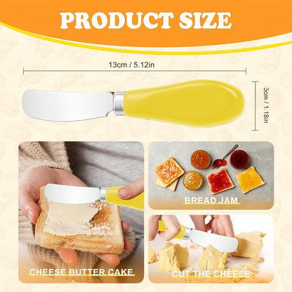 Butter Spreader Knife Set, 2 Pack Butter Knives and Cheese Knives