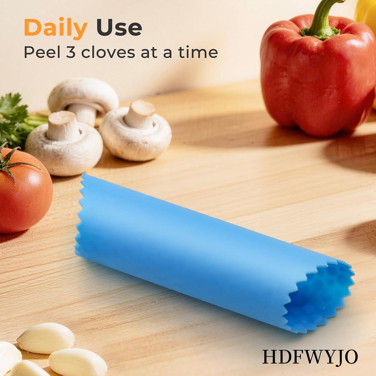 Silicone Garlic Peeler Tube Roller (Black,Green)