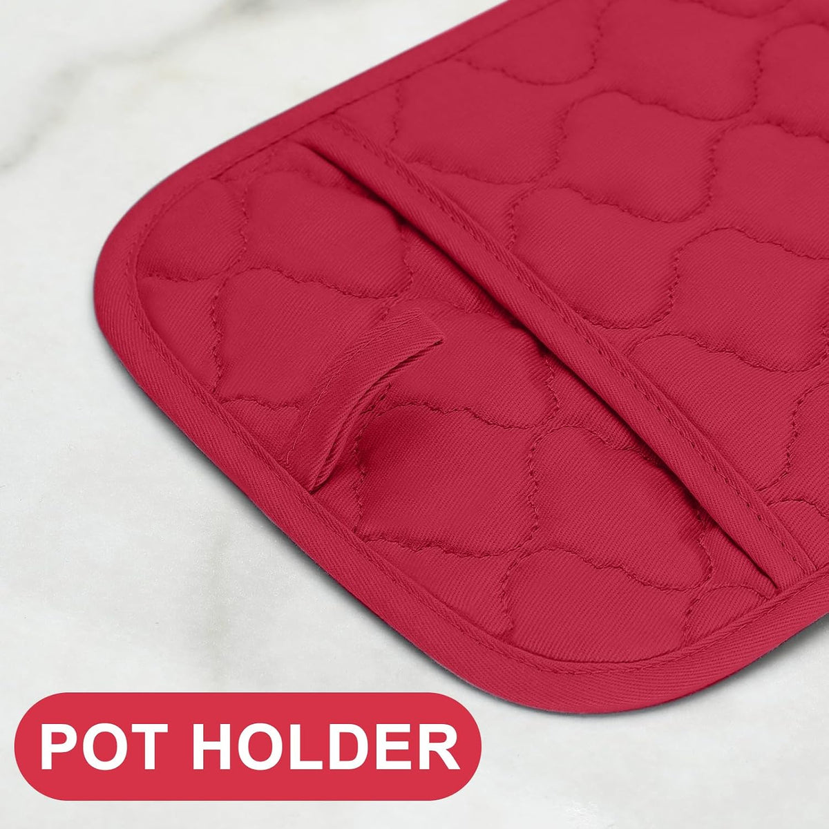 Oven Mitts Kitchen Towels and Dishcloths Pot Holders Sets, Oven Gloves Kitchen Dish Towels 500 Degree Heat Resistant Potholders with Non-Slip Silicone Surface for Cooking, Grilling, Baking-Gray
