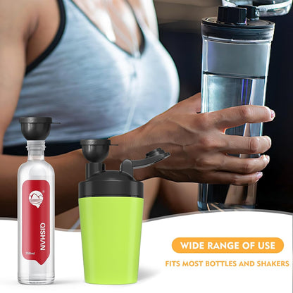 2 Pcs Protein Powder Funnel, 50ml Protein Powder Travel Container