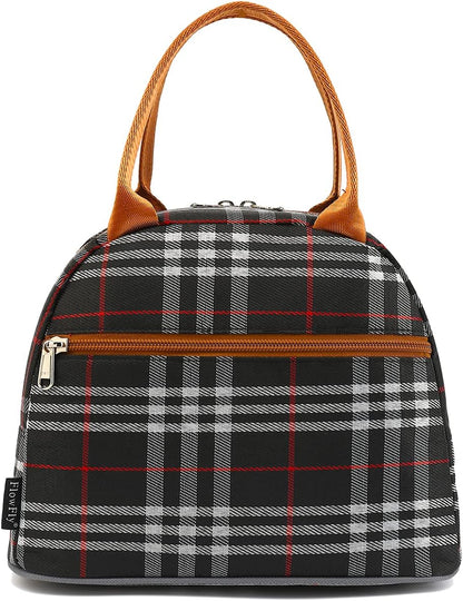 FlowFly Insulated Lunch Cooler Bag - Tote Bag Organizer for Women/Men, Black - Colors B