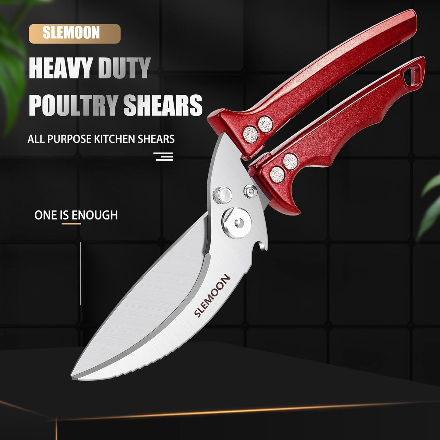 Heavy Duty Kitchen Shears for Food,Silver Kitchen Scissors | Dishwasher Safe and Food Stainless Poultry Shears for Chicken Turkey Thanksgiving,Gift Box