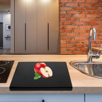 Non-slip Black Acrylic Cutting Board 42.5x32.5cm Kitchen Counter Protector Large Sturdy Chopping Mat for Fruits, Vegetables, and Prepared Foods