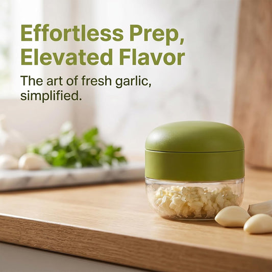 Garlic Press and Chopper, 2026 New Mini Garlic Press and Grinder for Kitchen, Portable Garlic Chopper Crusher Tool, Manual Garlic Cutter for Kitchen Cooking and Food Prep