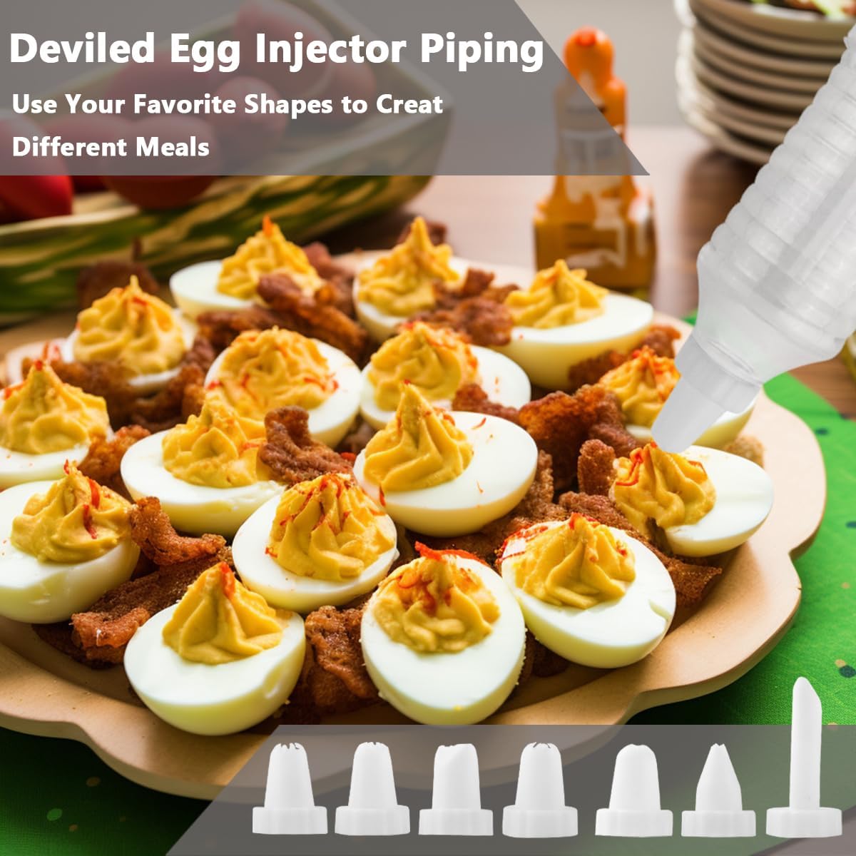 2 Layer Deviled Egg Containers with Lid, 36 Slots Deviled Egg Tray Carrier