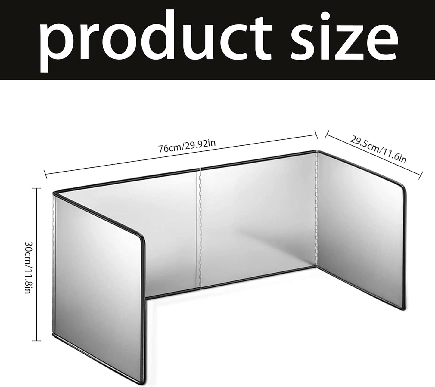 Splatter Screen - 4 Sided Stainless Steel Grease Splatter Guard for Frying Pan, Fine Mesh Oil Splash Protector, Stove Top Splatter Shield, Easy Clean & Durable Kitchen Essential