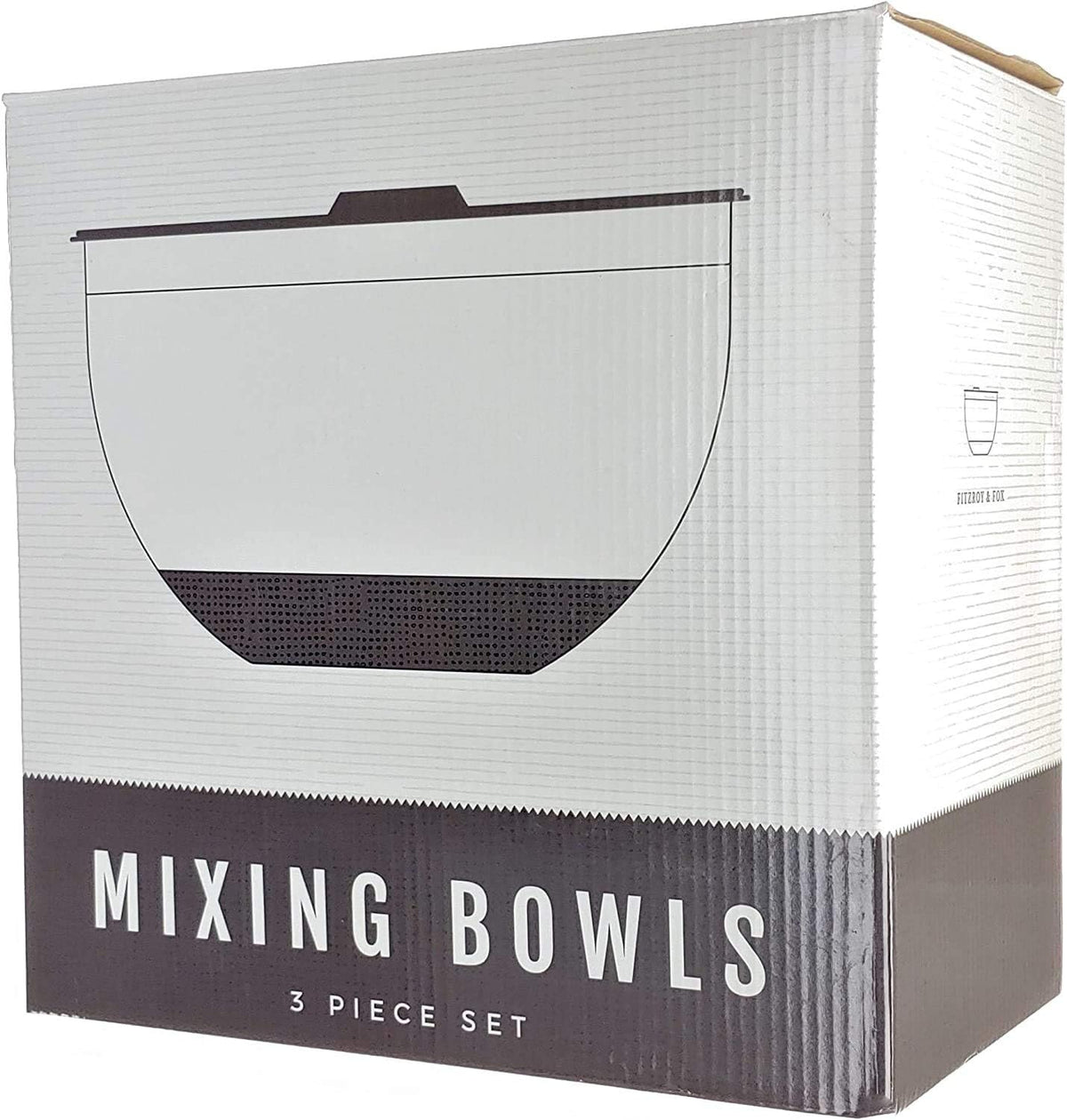 Stainless Steel Mixing Bowls with Lids and Non Slip Bases (Set of 5, Black)