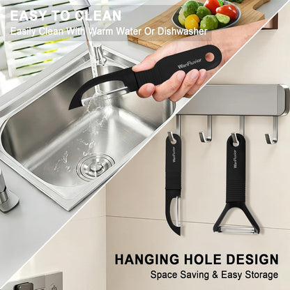 Peelers for Kitchen, Swivel Vegetable Peeler and Y-Shaped Potato Peeler