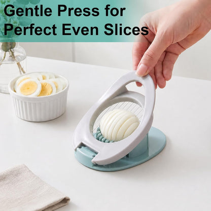 Egg Slicer for Hard Boiled Eggs, Uniform Thin Soft Food Cutter