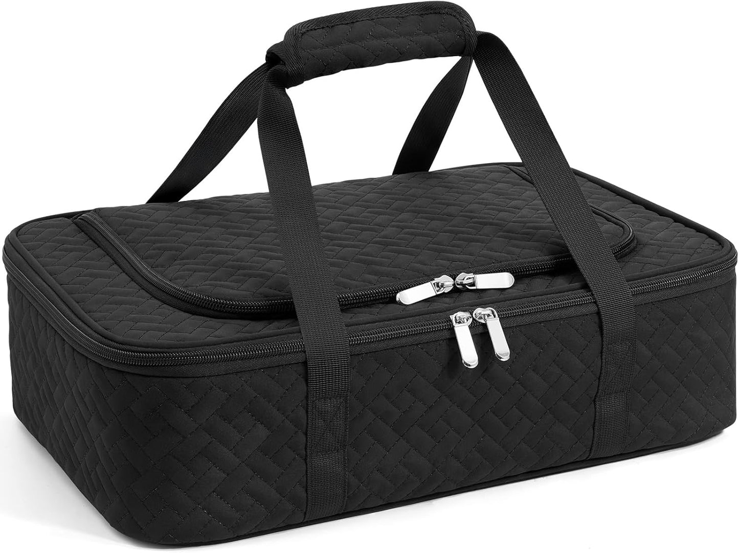 Insulated Casserole Carrier - Portable Casserole Carrier for Hot or Cold Food, Lasagna Holder for Parties,Picnic,Cookouts,Traveling - Fits 9" x 13" Baking Dish (Beige)