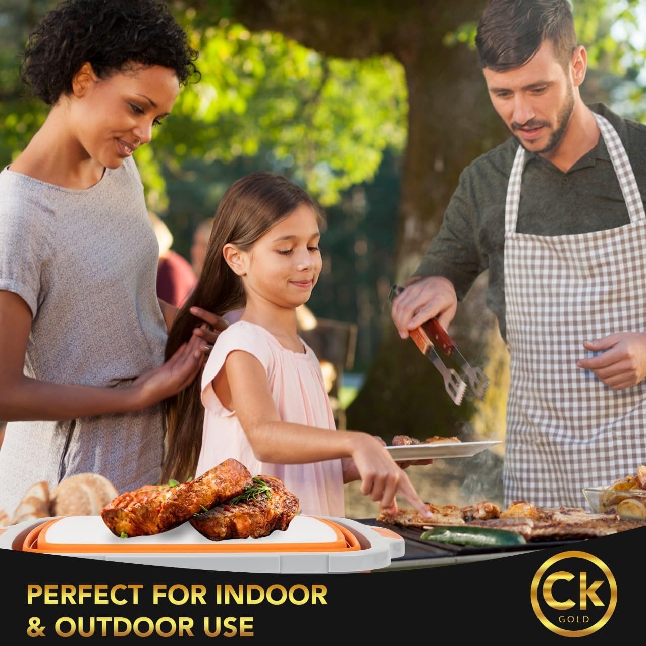 New XL Collapsible BBQ Prep Tub with LOCKING Lid, Cutting Board & Drain Hole | BPA-Free, Food-Grade, Space-Saving Prep Tubs for Marinating, Grilling, Camping & Outdoor Cooking (Black, 16L)