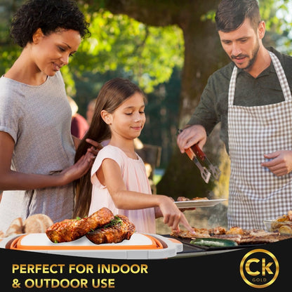 New XL Collapsible BBQ Prep Tub with LOCKING Lid, Cutting Board & Drain Hole | BPA-Free, Food-Grade, Space-Saving Prep Tubs for Marinating, Grilling, Camping & Outdoor Cooking (Black, 16L)
