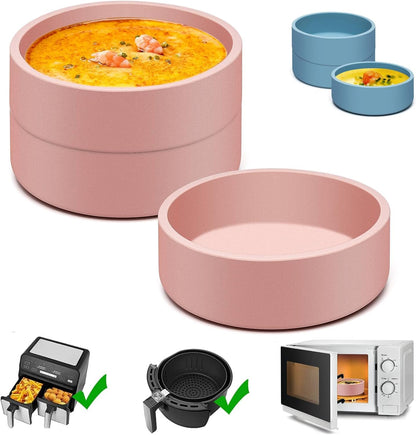 Egg Poacher Set of 3, Silicone Egg Poaching Cups with Lids for Microwave Egg Cooking, Toaster Oven Air Fryer Egg Mold Nonstick Poached Egg Maker