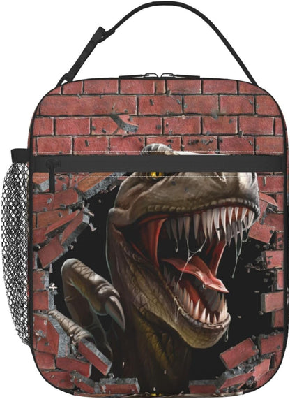 Black Cat Reusable Lunch Box Food Bag Insulated Lunch Bag for Teenage Boys Girls School Beach