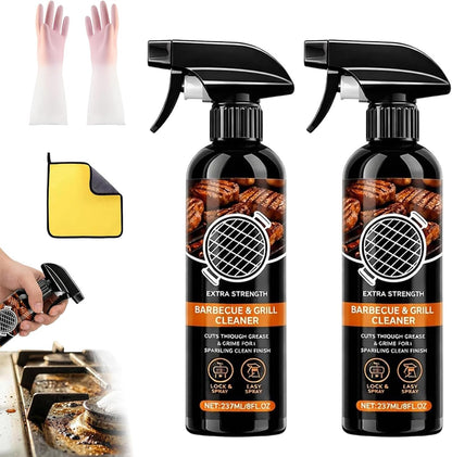Kitchen Heavy Oil Cleaner Spray, Fast-Acting Heavy Duty Degreaser for Ovens, Stovetops, Countertops, Appliances, BBQ Grills, Grates and Racks (1PCS)