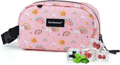 Cerbonny Freezable Cooler Bag for Work/School Travel - Mini Insulated Bag Fit For Yogurt