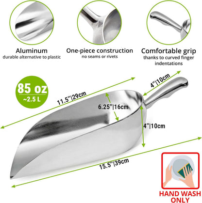 CUSINIUM 24 oz Aluminum Ice Scoop with Holder