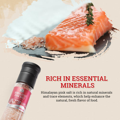 52USA Himalayan Pink Salt, Coarse Grain 1 lb, Salt for Grinder Refill