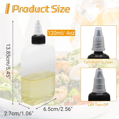 100ML Oil Dispenser Bottles, Leak-Proof Twist Cap Squeeze