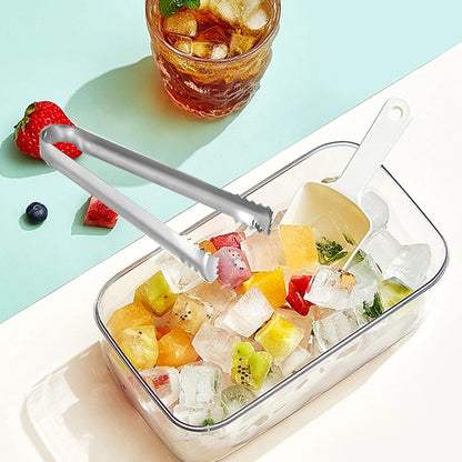 Ice Tongs Stainless Steel Small Tongs with Sharp Teeth for Ice Bucket Sugar Cubes Coffee Bar Food Serving Kitchen Tool