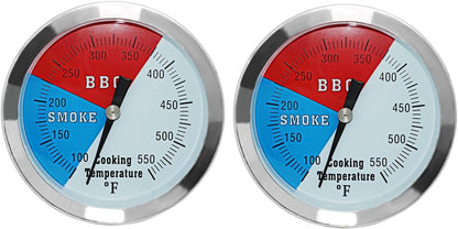 3 1/8 Inch Grill Thermometer Replacement for BBQ Grill and Smoker